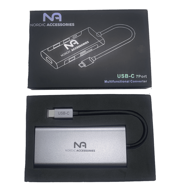 Nordic Accessories 7-in-1 USB-C hub - Dockingstation – billede 7