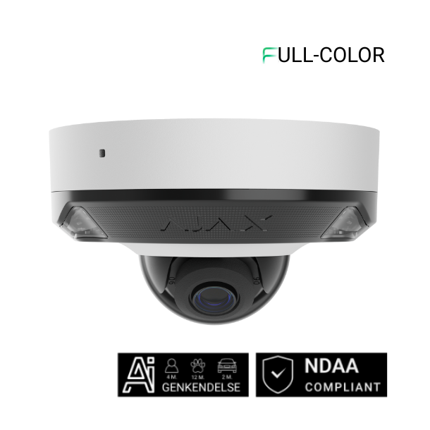 Ajax DomeCam Mini HL 8 MP (2.8 mm) – Med hybridbelysning – billede 4