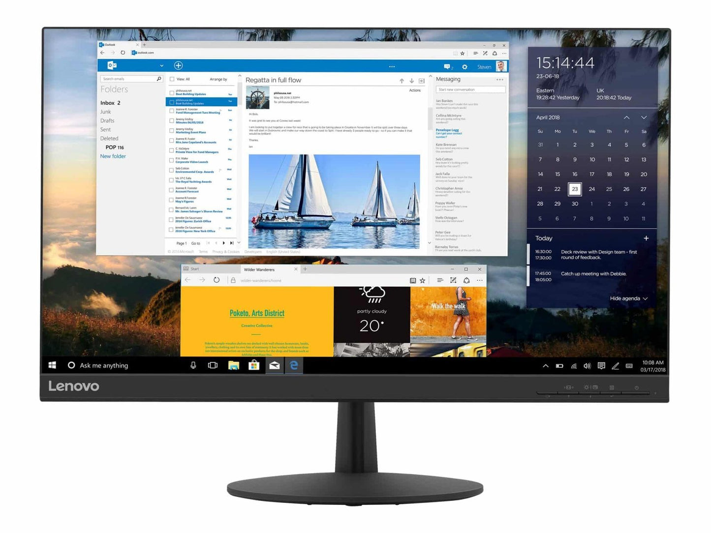 Lenovo L24q-30 23,8 tommer QHD LED-skærm