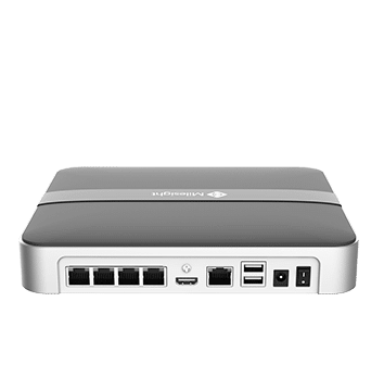 Milesight Compact NVR  4 kanals  4 x PoE   2