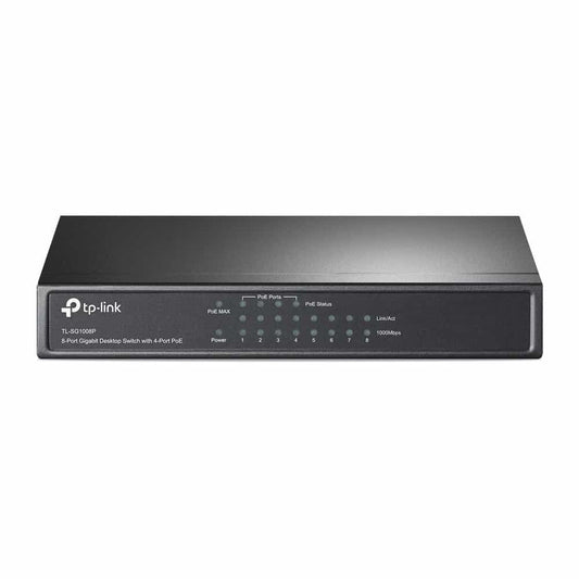 TP-LINK TL-SG1008P 8-port Gigabit switch med 4x PoE+