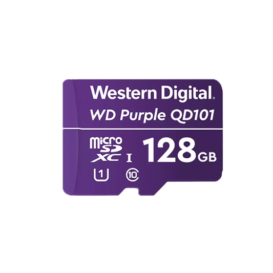 WD Purple Micro SDHC kort til videoovervågning