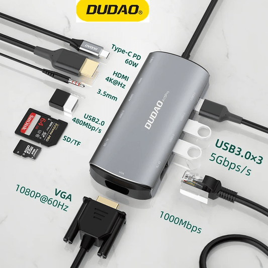 Dudao A15Pro 11-i-1 USB-C adapter dockingstation