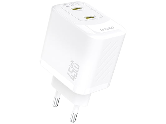 Dudao A28PEU 45W GaN Adapter med 2x USB-C