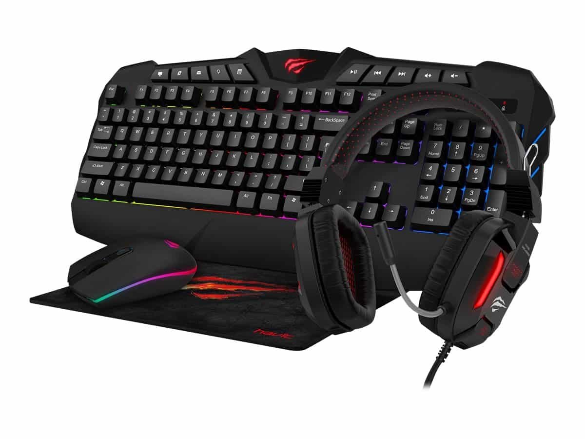 Havit gaming bundle mus tastatur headset måtte