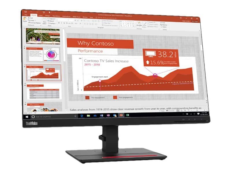 Lenovo ThinkVision T24i-20 23,8 tommer LED-skærm