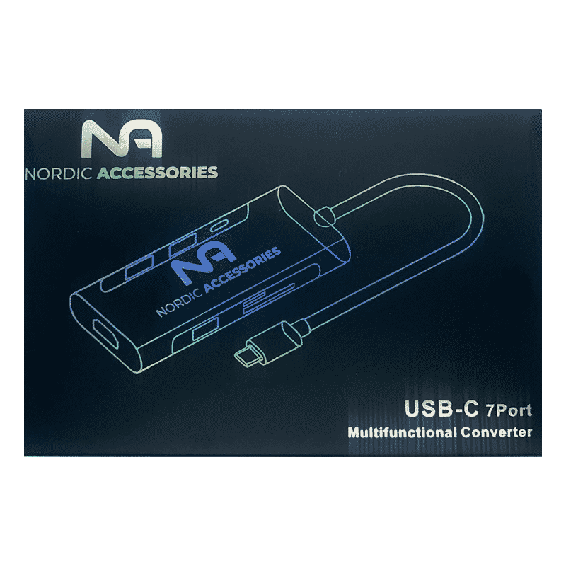 Nordic Accessories 7-in-1 USB-C hub - Dockingstation – billede 6