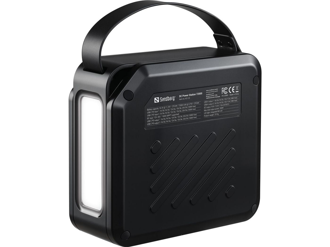 Sandberg DC Power Station 72000 – 72.000 mAh med 100W USB-C PD – billede 3