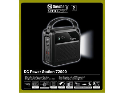Sandberg DC Power Station 72000 – 72.000 mAh med 100W USB-C PD – billede 5