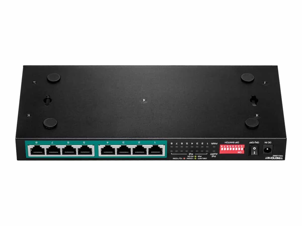 TRENDnet TPE LG80 Switch 8-porte Gigabit PoE+ – billede 4