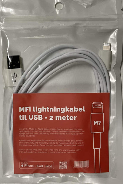 USB - Lightning kabel - M7 – billede 2