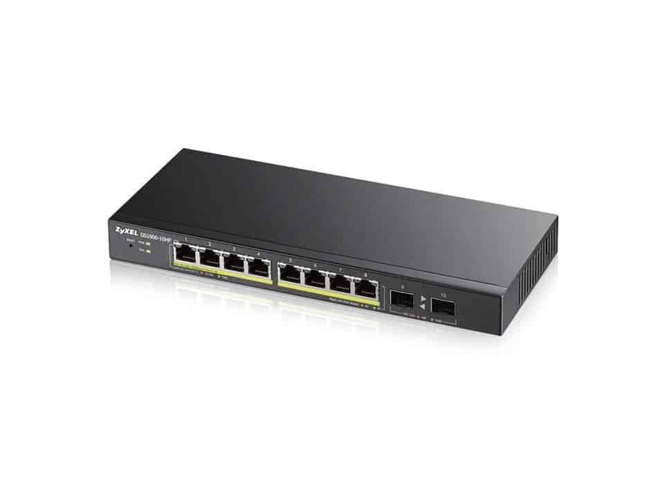 Zyxel GS1900-10HP 8-port Gigabit PoE+ switch