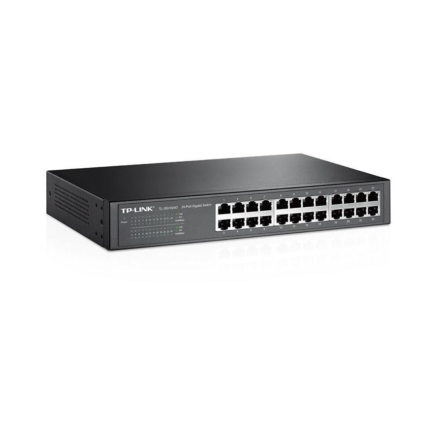 Se TP-Link GE TL-SG1024D 24-port Gigabit Switch Desktop/Rack hos COMTEK.DK