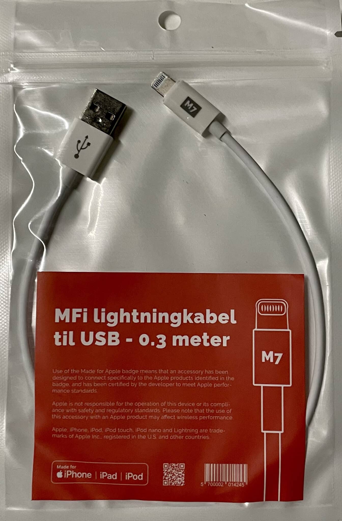 USB - Lightning kabel - M7