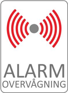 Billede af Alarm / Overvågnings mærkat
