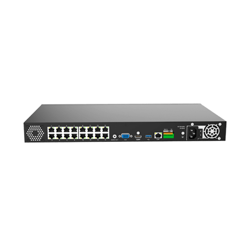 0020582 milesight nvr 19 1u 16 kanals 16 x poe 2 x 35 sata