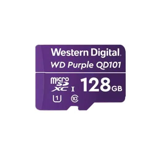 WD Purple Micro SDHC kort til videoovervågning